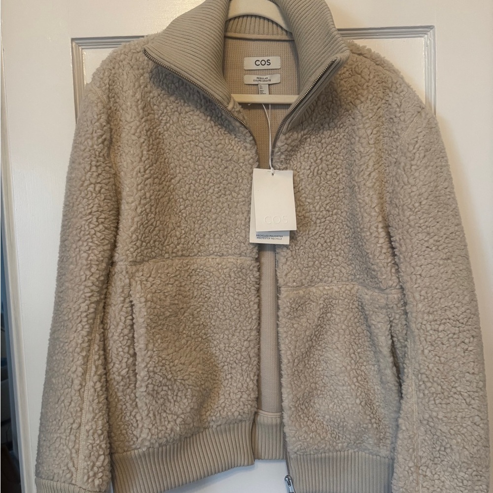 COS Beige Sherpa Jacket